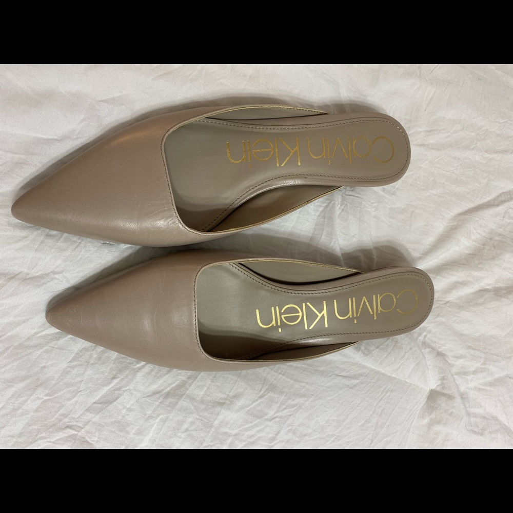 Calvin Klein kitten mules 7.5